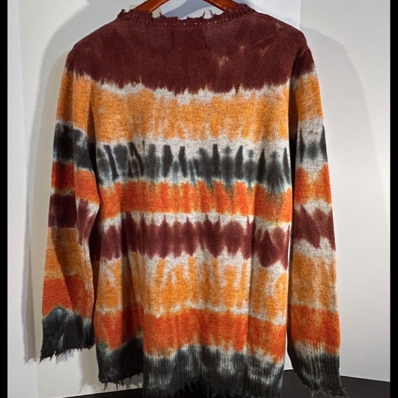 Sandrine Rose x Free People Tie Dye Paradise Circus Cashmere/Wool Sweater Size M - Picture 11 of 16